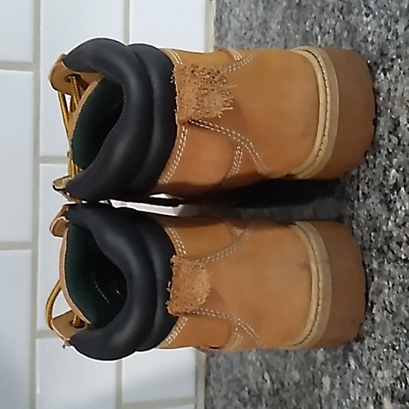 Brahma Men's Leather Tan Oil Resistant Steel Toe Work Boots. Size 7 - Picture 4 of 9